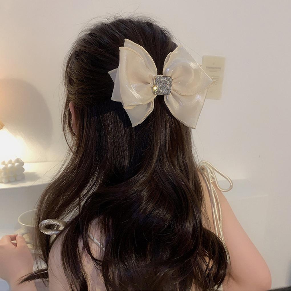 Bling Cubic Square Chiffon Ribbon Hair Band