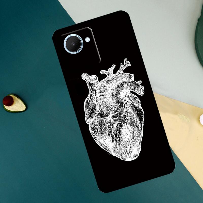 Human Heart Anatomy For Realme C55 C71 C75 C67 C63 C51 C61 C53 C35 C65 11 12 13 14 15 Pro Plus GT6 GT7 Pro Case