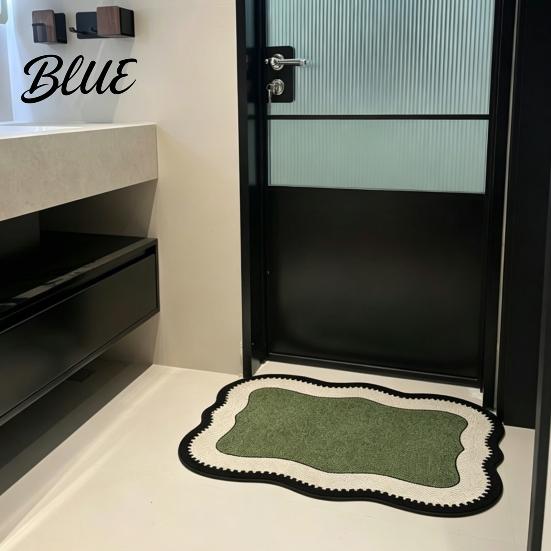 Soft Absorbent Floor with Anti-Slip Super Bath Door Mat Mat Bathroom Retro Rug Nordic Style