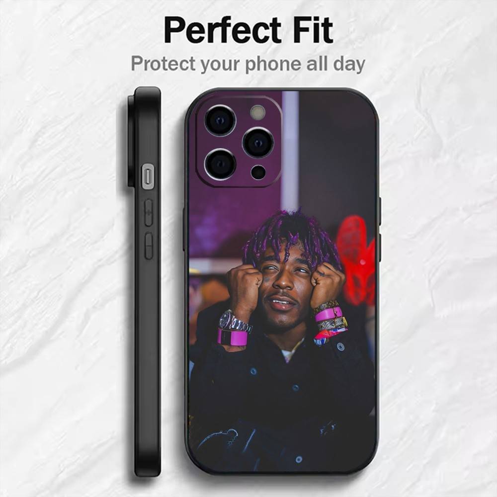 Lil Uzi Rapper Vert  Phone Case For iPhone17,16,15,14,13,12 Plus,Max Soft Silicone Black Cover iPhone13PRO