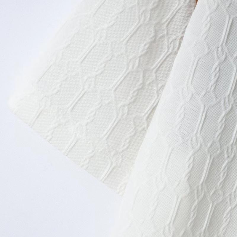 Sommar Slim Fit Pikétröja Herr Våffeljacquard Färgmatchande Krage Herr Kortärmad