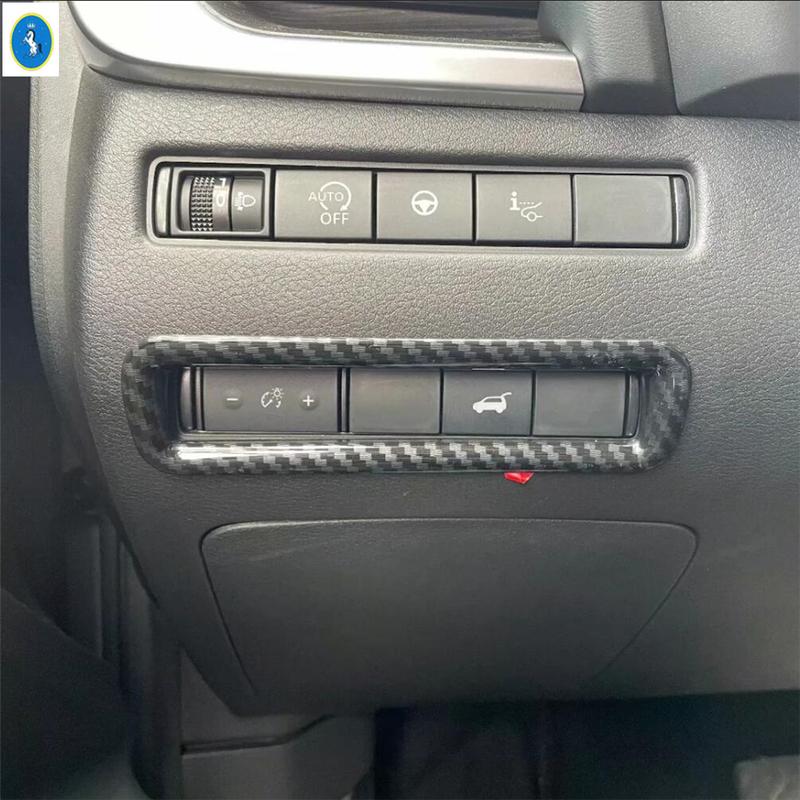 For Nissan X-Trail X Trail / Rogue T33  - 2025 Carbon Fiber Car Window Glass Lift / Gear Shift Box Cover Trim Accessories