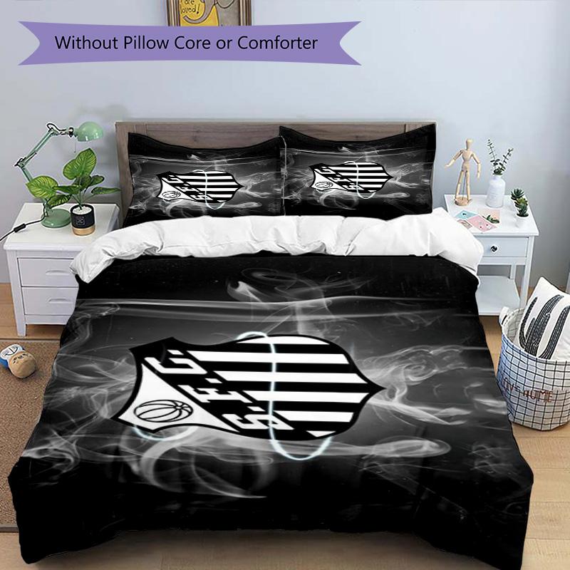 Fc Crest Design Printed Pattern Duvet Cover Set – includes 1 duvet cover and 2 matching pillowcases Bedroom decor Christmas gifts