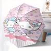 Hello Kitty,Bow Automatic Folding Umbrella-Simple 8-Rib Design, Bright Cartoon Pattern, Durable Iron Frame, Suitable For Travel, Outdoor, Be