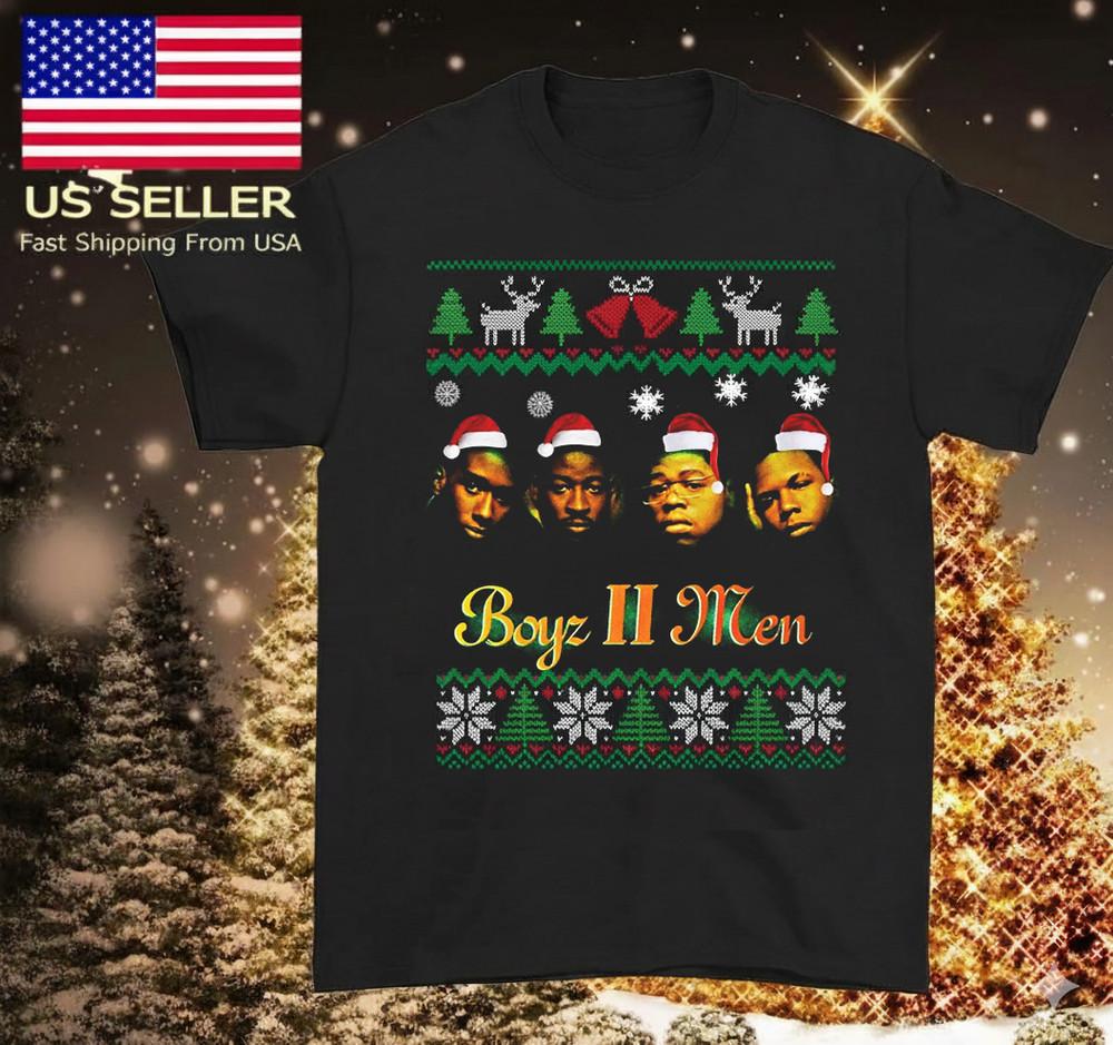 Boyz II Men feat. Brian McKnight- Let it Snow Christmas shirt PA227 Unisex T-Shirt L