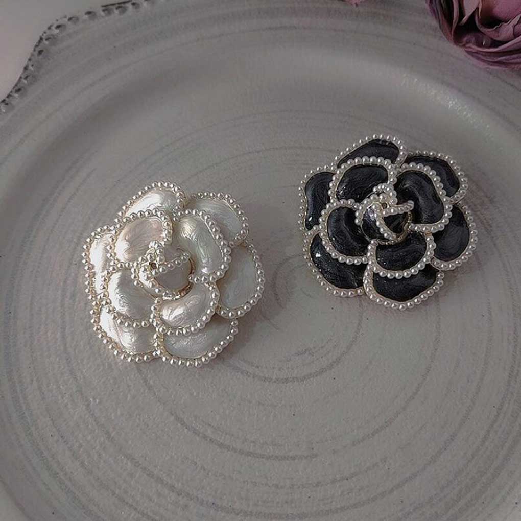 Women Flower Brooch Pin Rhinestone Decor Alloy Breastpin Decorations Jewelry Dating Party Present Jewelries Ornaments