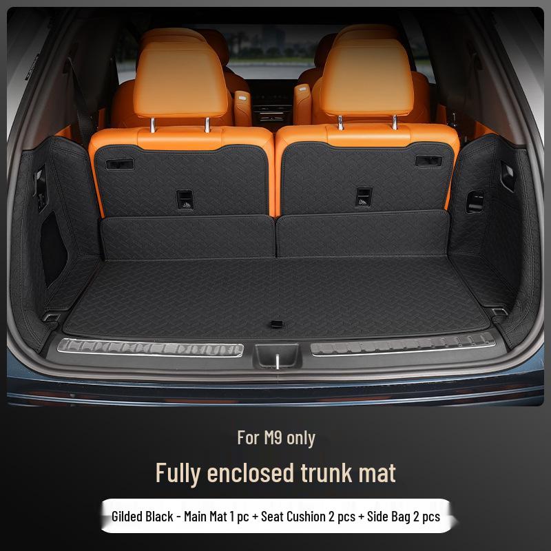 Full Coverage Nappa Leather Trunk and Backrest Mat for 2024/25 AITO M9 Five/Six-Seater
