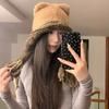 Cat Ears Ear Protection Hat Korean Style Knitted Warm Hat Fashion Winter Pullover Hats  Outdoor