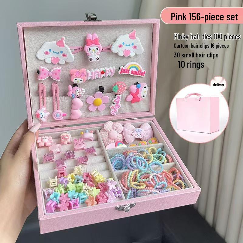 Children's Cute Hair Accessories Gift Set - Simple Hairpins & Clips for Girls, European & American Style Headwear, Princess Jewelry