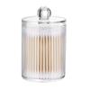 4 PACK Qtip Holder Dispenser For Cotton Ball, Cotton Organizer Round Pads, Makeup Picks Swab, F H7L5