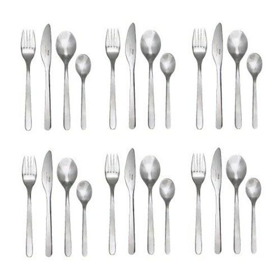 IKEA cutlery 24-piece set stainless steel FORNUFT kitchen supplies stylish simple Nordic cute