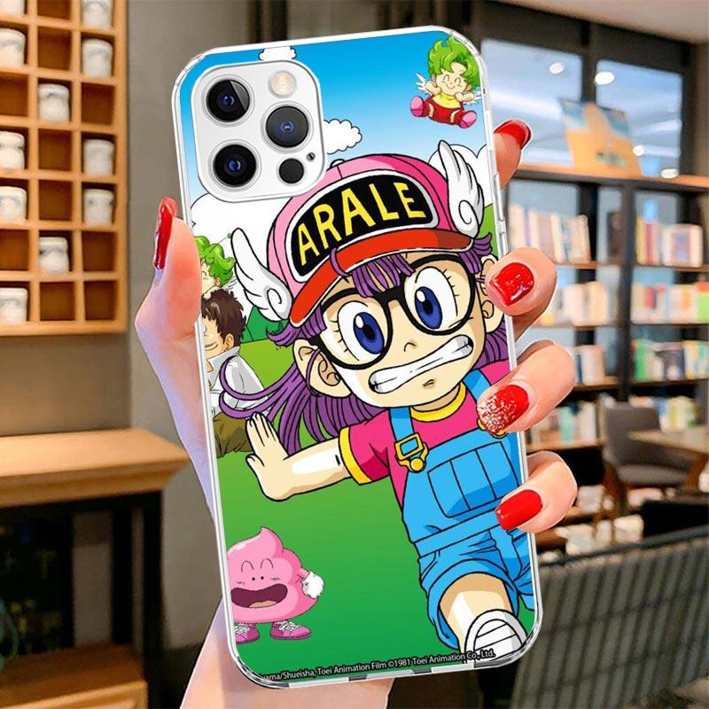 Dr Slump Arale Anime Cover Phone Case For iPhone 16 17 Air 15 14 Pro Max 16E Phone Case 13 Mini 12 11 7 SE 8 Print Pattern Fit C