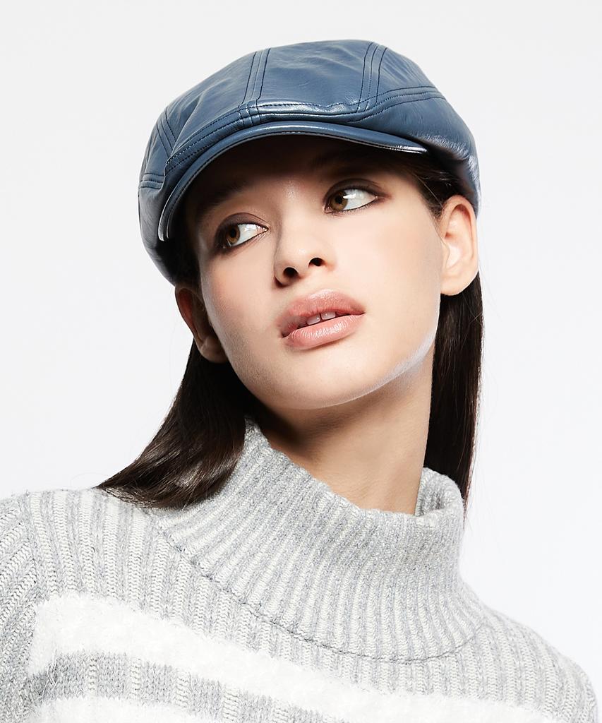 LARTIGENT L7 Leather Hunting Cap(Blue)