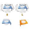 Transparent Fish Tank Feeder Plastic Fish Feeding Basin Aquarium Feeding Bowl  Food Dispensing