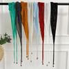 Triangular Knit Bandana Hijab Soft and Comfortable Headscarf Showcasing French Country Aesthetic Bandana