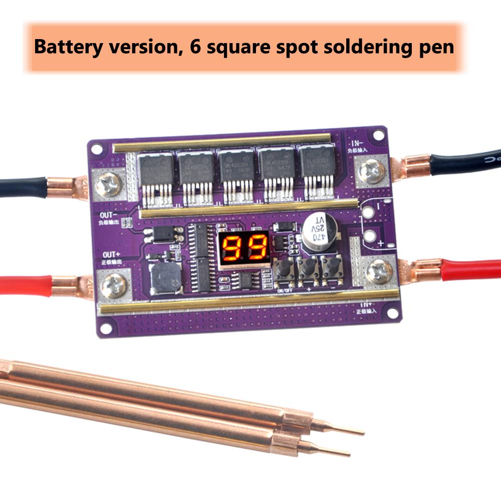 12V 99 Gear Spot Welder Module 5Mos Transistors 2390A Spot Welder Control Board Welding Machine 18650 Battery DIY Soldering Kit