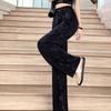 New Chinese Style Wide Leg Women's Summer Thin High Waist Loose Casual Pants