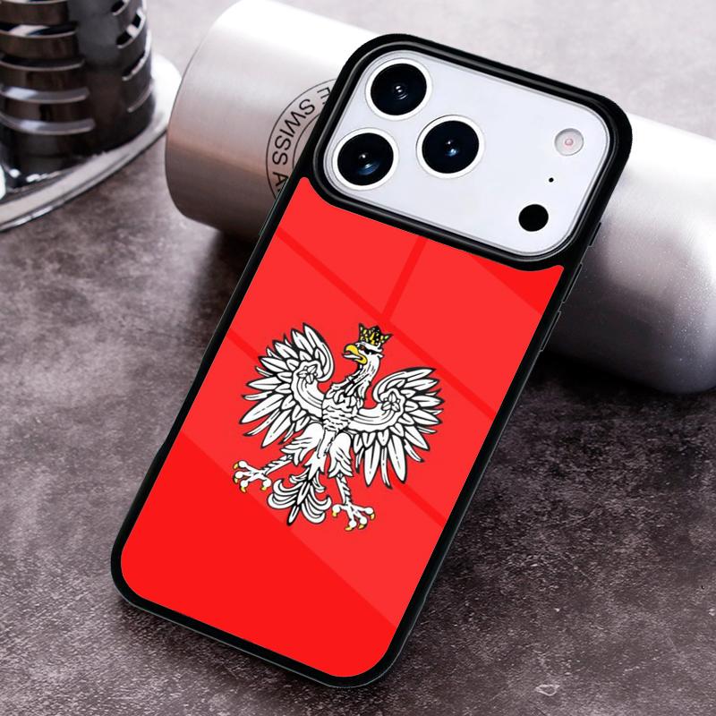 Poland Flag Phone Case for iPhone 17 16 15 Pro Max Air 14 13 12 11 Plus Shockproof Capa Cover