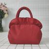 1pc Women's Floral Bow Handbag - Medium Zipper Closure Summer Tote, Durable Polyester with Spacious Interior, Hand Wash/Dry Clean