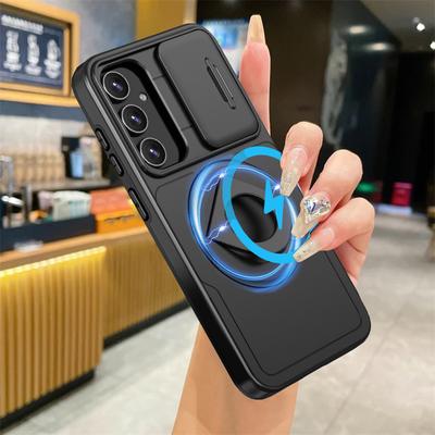 Stoßfeste Rüstungs-Objektiv-Kamerahülle für Samsung Galaxy A54 5G S20 S21 S22 S23 Ultra Plus FE Halterung Ring Ständer Halter Rückseite Hülle
