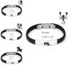 Pulseiras Atemporais Constelação Aço Inoxidável Silicone Para Homens E Mulheres