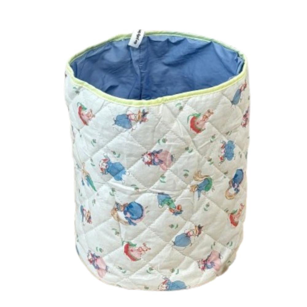 

Cartoon Toys Storage Bucket Cylindrical Sundry Bag Organizer Desktop Storage Basket Diaper