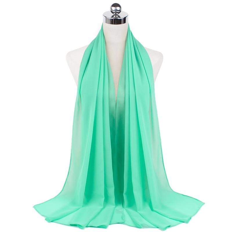 Women Muslim Chiffon Hijab Scarf Shawls Modal Cotton Jersey Hijabs Plain Soft for Ramadan Lady Voile Head Wraps Islamic Turban