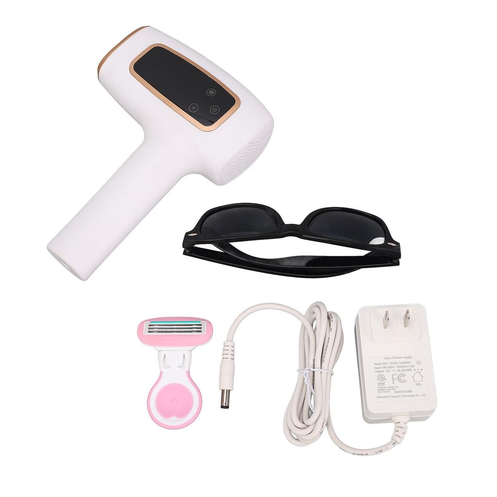 Hair Removal Device Long Lasting 2 Modes and 5 Adjustable Energy Levels Ice Cooling Hair Remover for