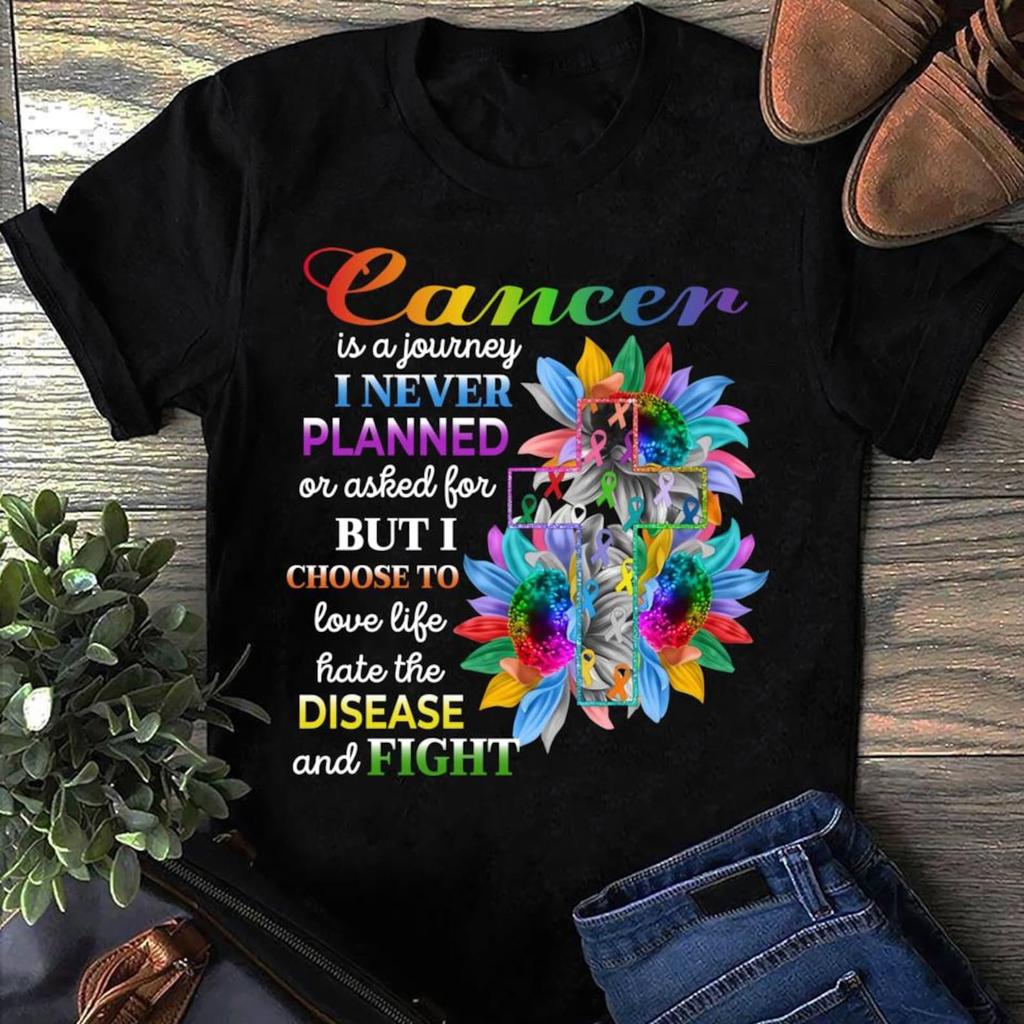 Cancer Is A Journey Cancer Awareness, Cancer T Shirt, Cancer Warrior Gift, Cancer Awareness Month Tee, Cancer Family Shirts