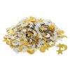 2 Bags Flash Moon and Star Confetti Hand Crafted Plastic Star Moon Confetti Simple Generous Color