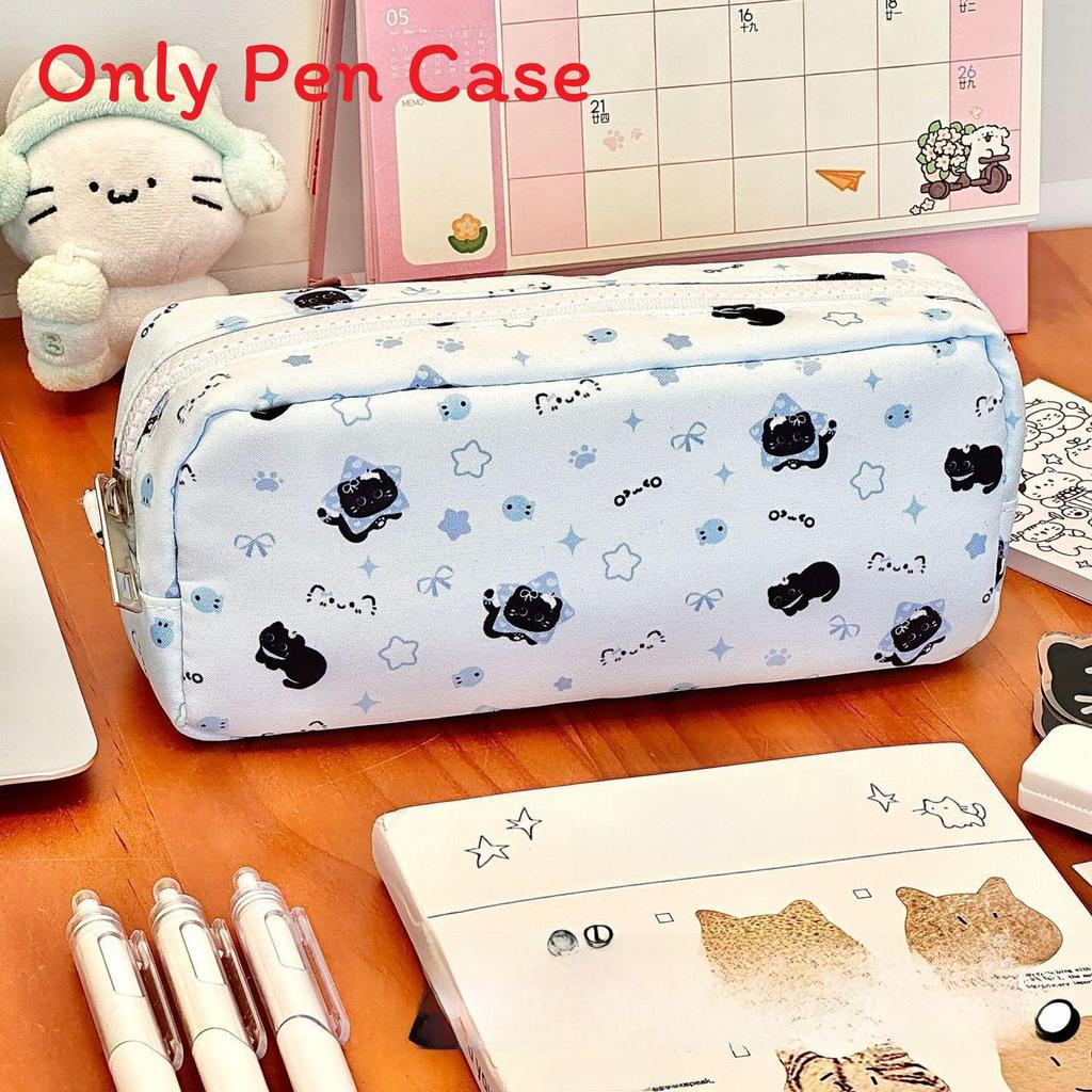 Student Organizer Pencil Pouch With Large Capacity And Adorable Elephant Pattern