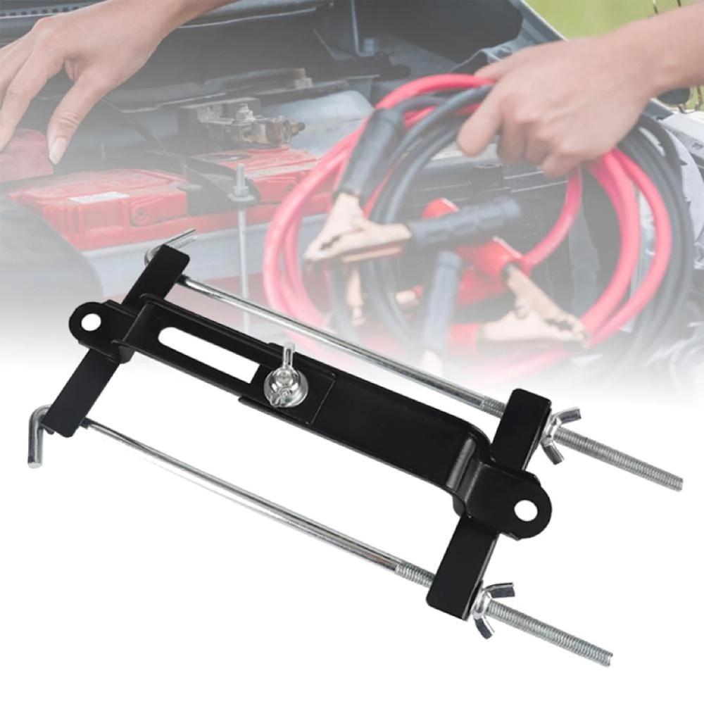 Adjustable Car Battery Hold Down Bracket 19cm 23cm Universal Battery Holder Stainless Steel Storage Tray For Automotive