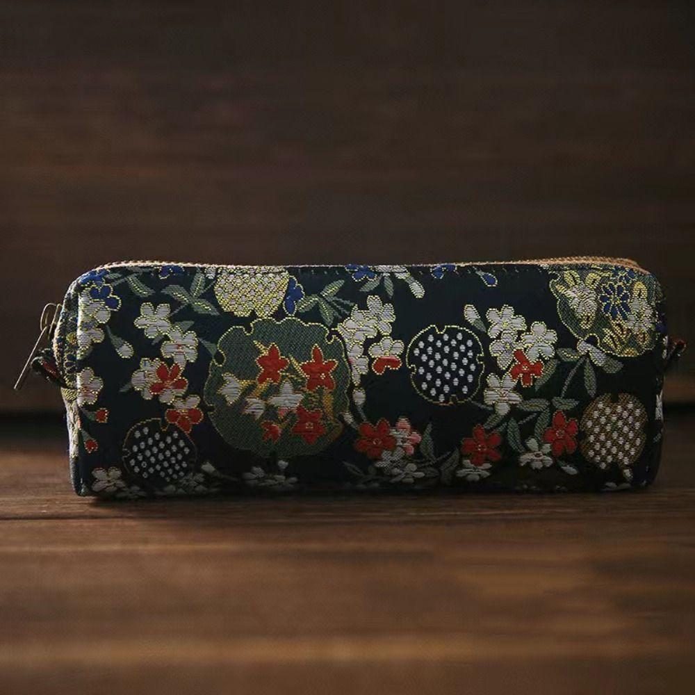 Retro Chinese Style Embroidery Pen Case Pen Pouch Pen Storage Bag  School Office Supply