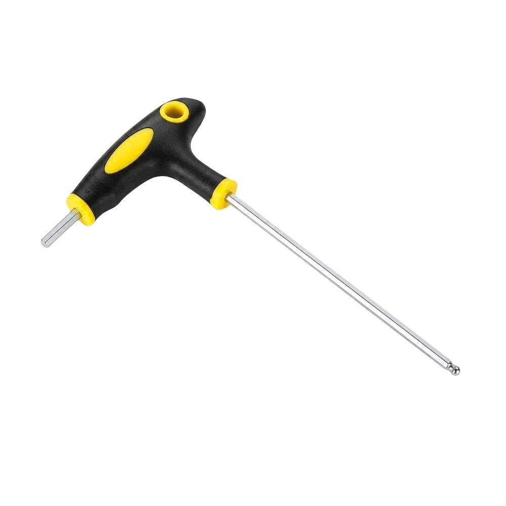 Ball End Tip Hex Key Wrench Magnetic Tip Allen Wrench Durable T Handle Wrench Bike Maintenance