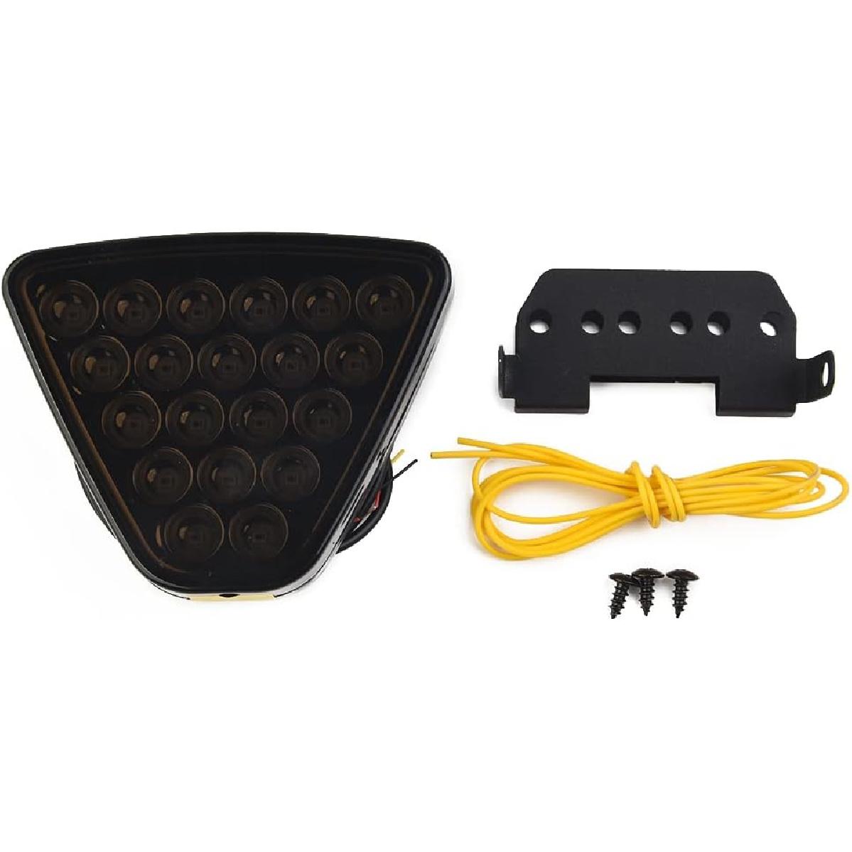 F1 Style Light Tail Stop Triangle Universal Brake Light Center Brake Light Compatible With Various Vehicles(BLACK) чёрный