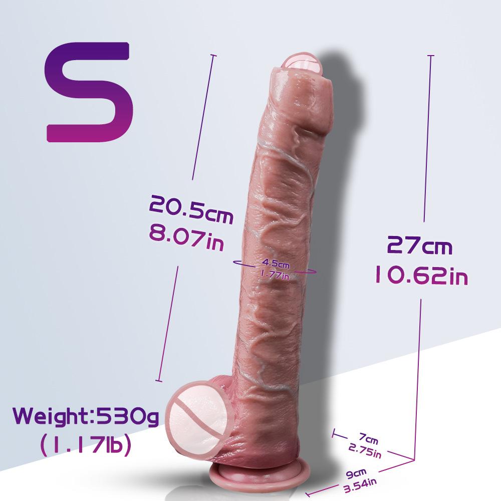 Liquid Silicone Realistic Dildo - Ultra-Lifelike Manual Penis Toy for Women, Body-Safe Adult Sex Toy, G-Spot Stimulator & Masturbation Aid