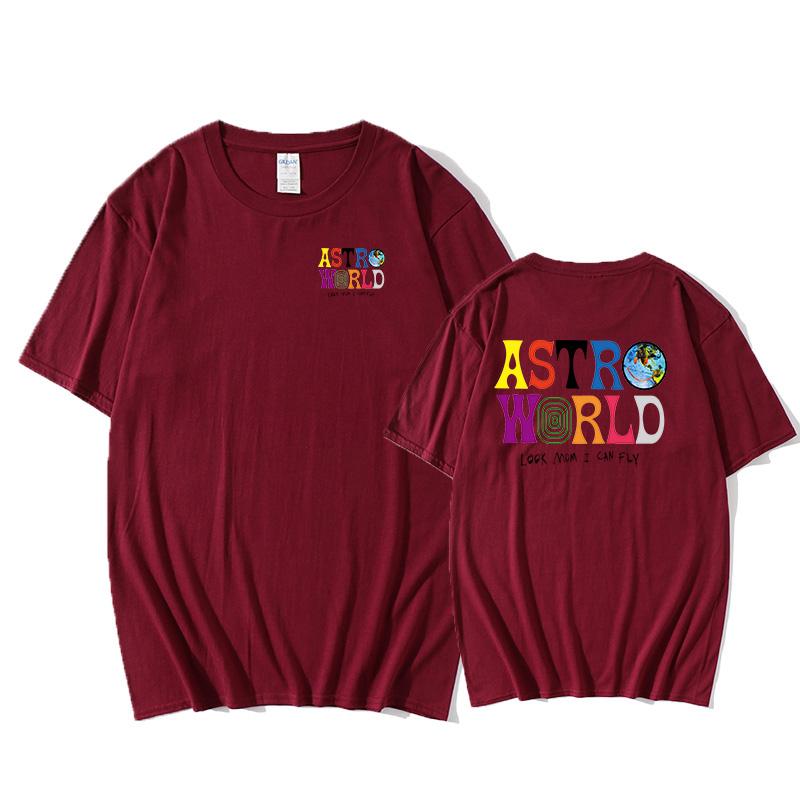 New Fashion Hip Hop T Shirt Men Women  ASTROWORLD Harajuku T-Shirts Wish You Were Here Letter Print Tee