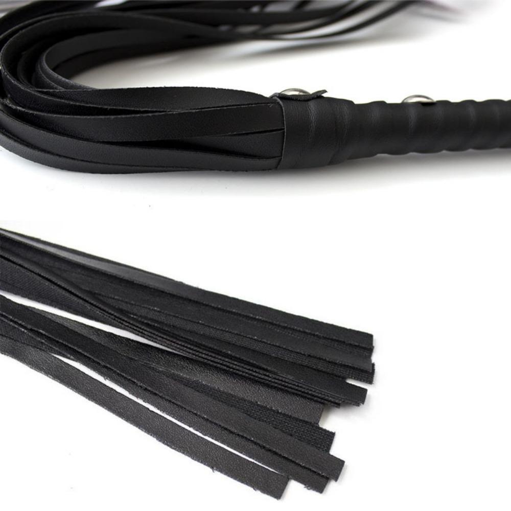 Xianyi Sex Fun Accessories Loose Whip Handmade Leather Long Handle Leather Whip Adult Sex Products Flirting Toy P3