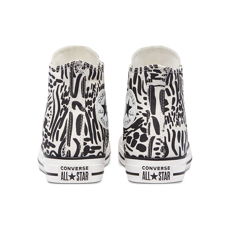 Converse Chuck Taylor All Star Hi Comfortable High-Top Canvas Shoes Unisex Sneakers Black White 571080C