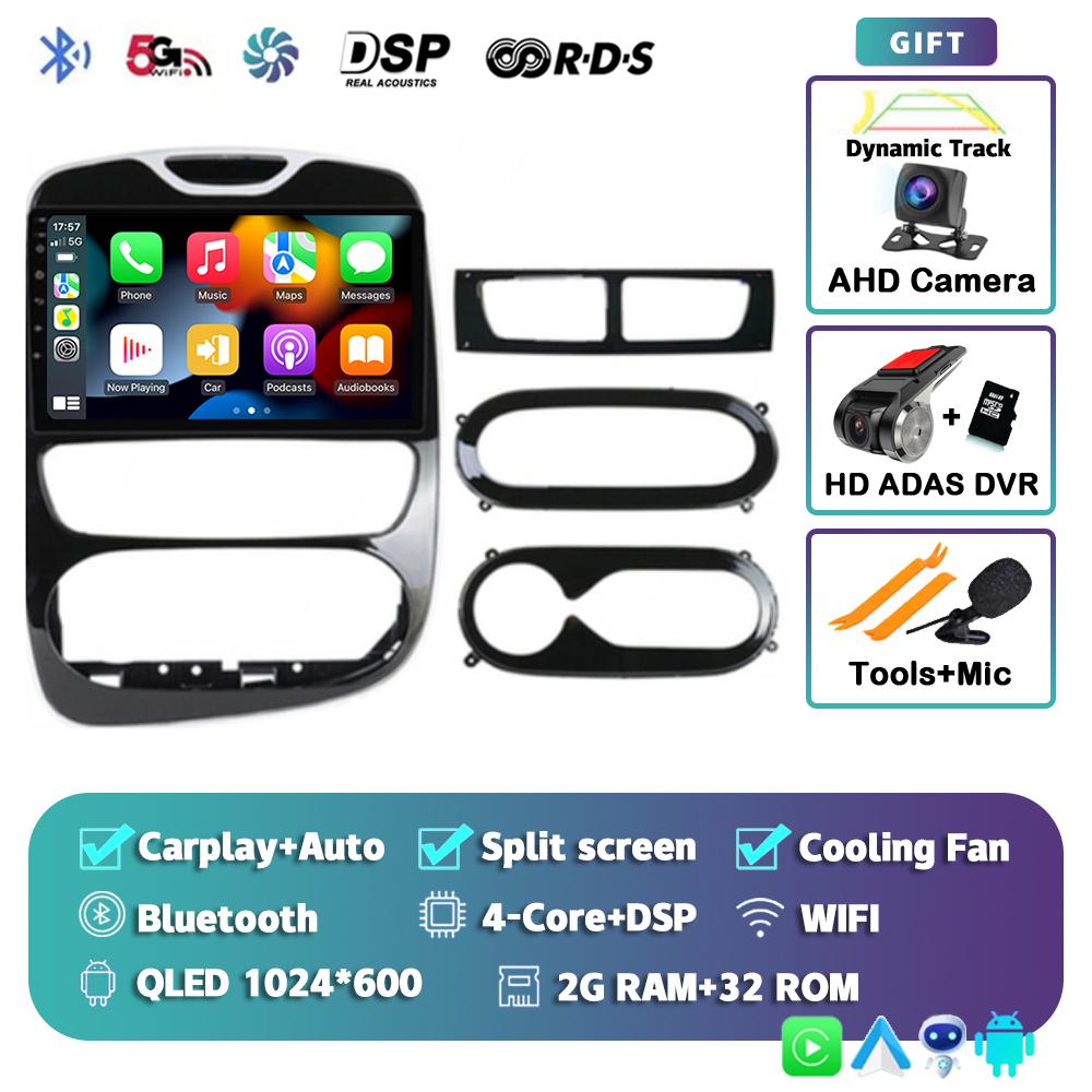 Android 14 Carplay Auto For Renault Clio 3 4 2012-2015 2016 2017 2018 Car Radio Multimedia Video Player Stereo Audio DSP 2Din BT