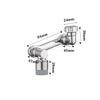 1440° Rotation Extender Faucet Aerator ABS Plastic Splash Filter Kitchen Tap Washbasin Faucets Bubbler Nozzle Robotic Arm