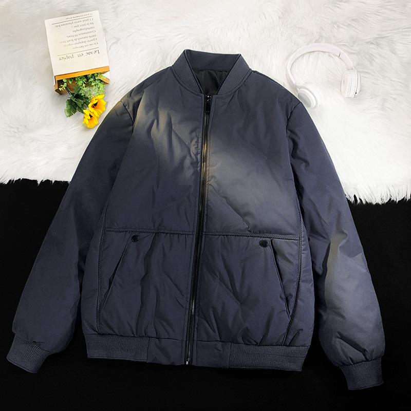 

Large Size Cotton Clothing Men Winter Loose Baseball Collar Cotton Jacket Thickened Couple Paragraph Cotton Jacket Jacket 8XL