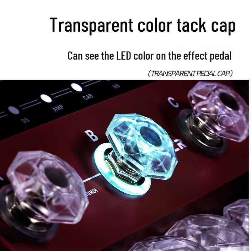 Multi-color Electric Guitar Pedal Foot Caps - Single Pedal Accessories