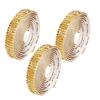 3Pcs Adhesive Rhinestones Ribbon Sparkling Rhinestones Ribbon 9mm Crystal Ribbon Roll for Craft Wedding Cake Decoration