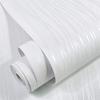 White Stripe Peel and Stick Wallpaper White Solid Color Contact Paper Stripe Self-Adhesive Wallpaper Removable Waterproof Decor