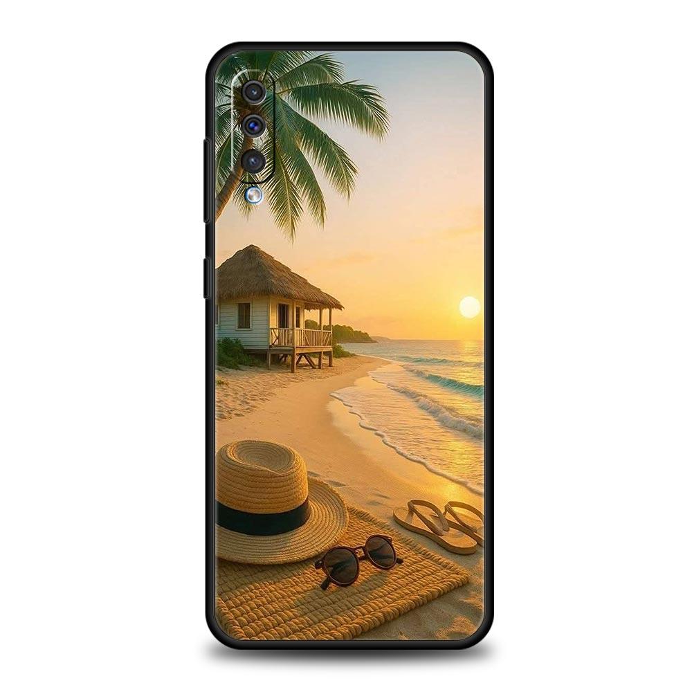 Summer Beach Phone Case for Samsung Galaxy A56 A36 A26 A16 A34 A24 A42 A22 A20 A12 A40 A30 A10 5G Soft TPU Cover Shell Funda Bag
