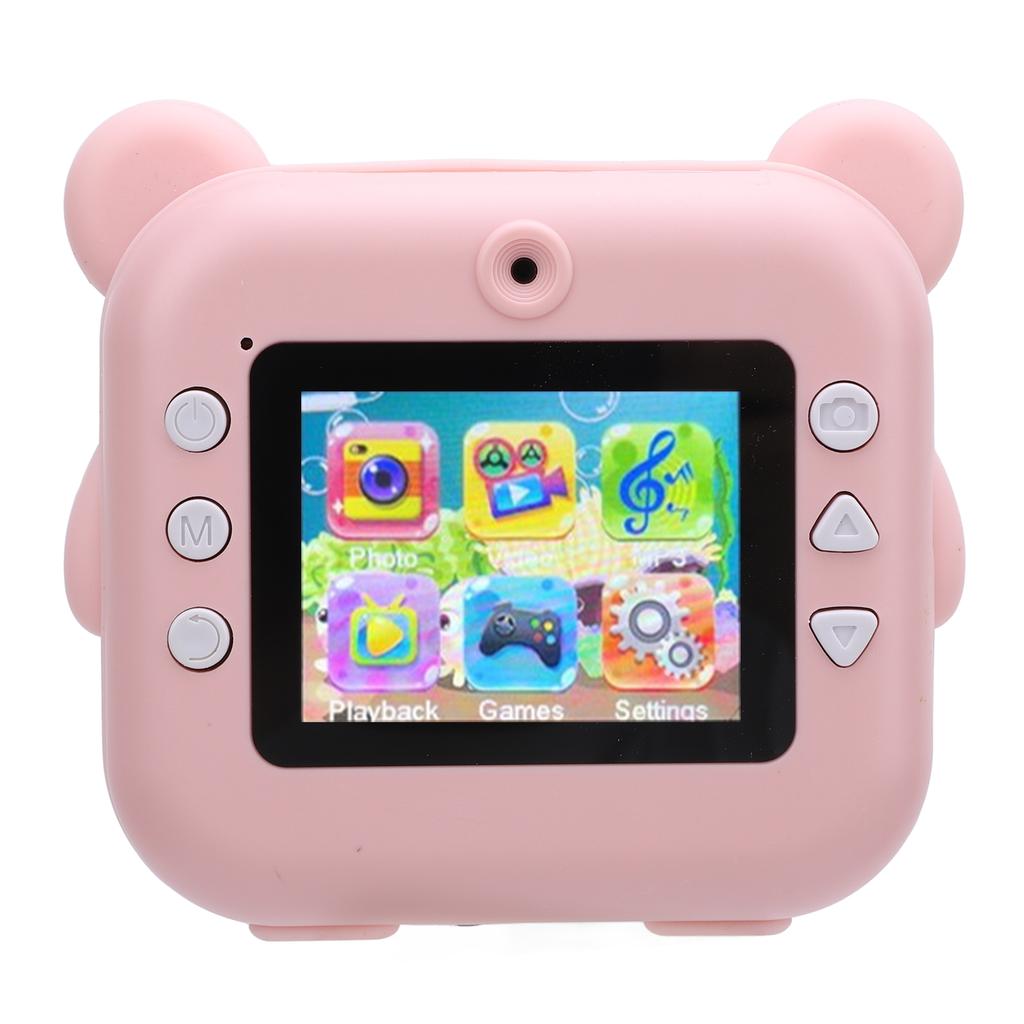 Print Camera with Print Paper 2 Inch 320x240   Screen 1080P Music Games 1000mAh   Print Digital Camera for Kids Present