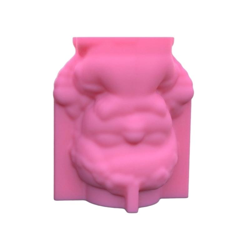Cute Girl Pen Holder Silicone Mold Table Ornament Succulent Planter Flowerpot Molds Epoxy Resin Mold  Plaster Making