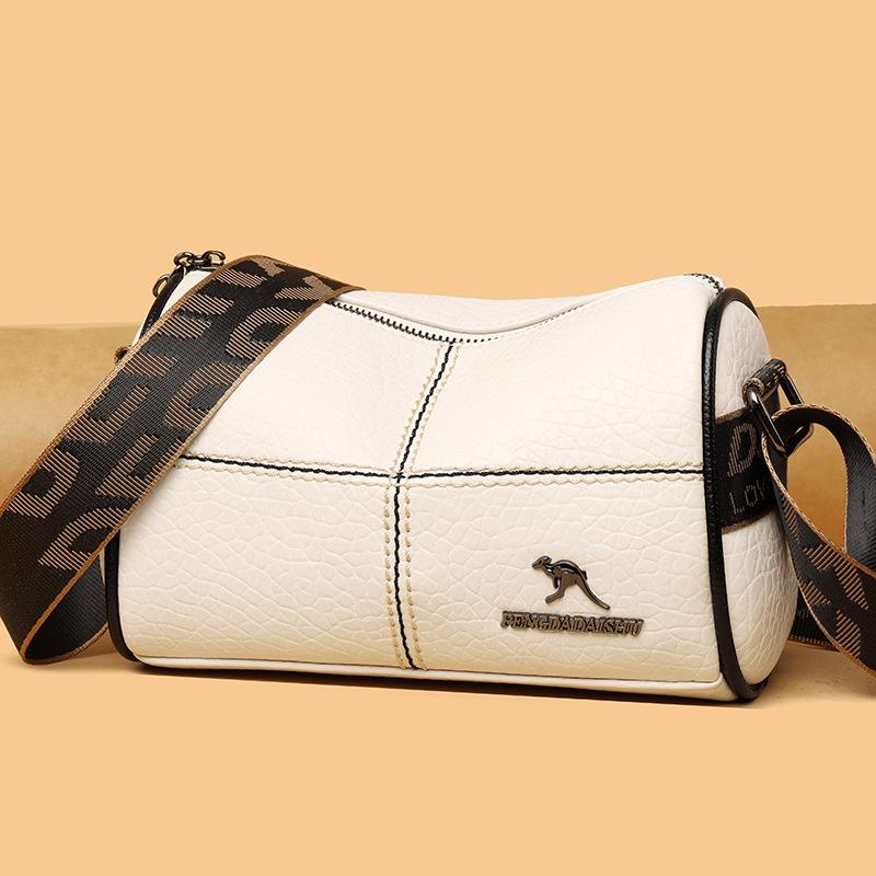 Women's Trendy Wide Shoulder Strap Handbag: Korean Fashion Crossbody Bag