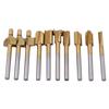 10 Stück/Set Mini HSS Fräser Bits Trimmer 3,175 mm Schaft für Dremel Rotationswerkzeuge